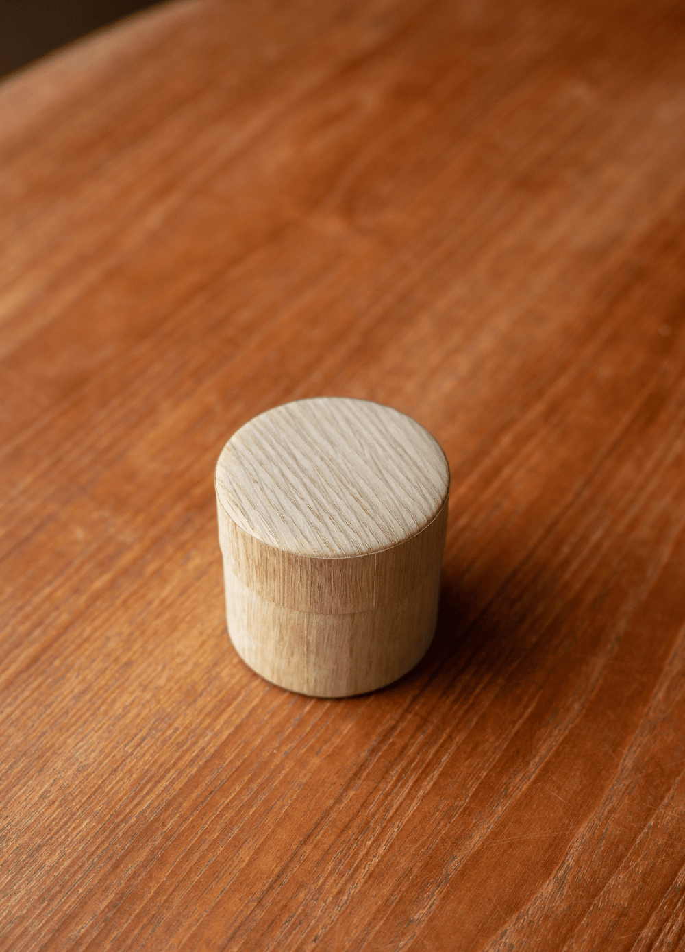 Oak Wooden Matcha Tin