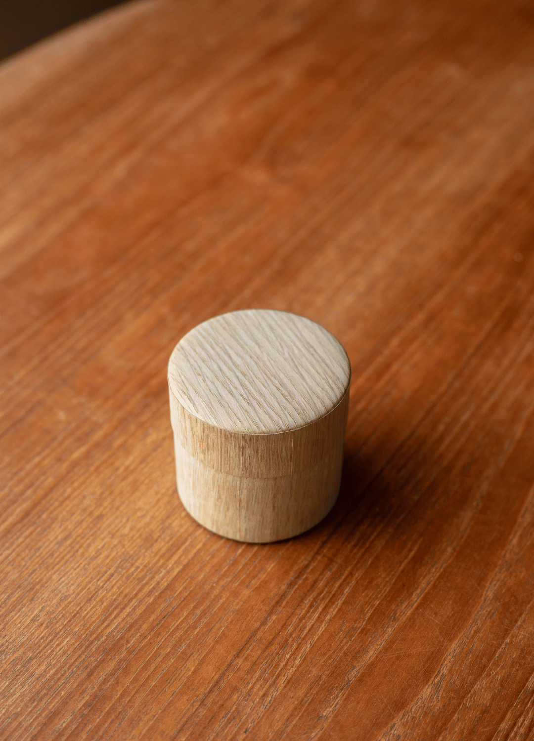 Oak Wooden Matcha Tin